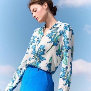 MOTF PREMIUM FLORAL PRINT LONG SLEEVE SHIRT Small